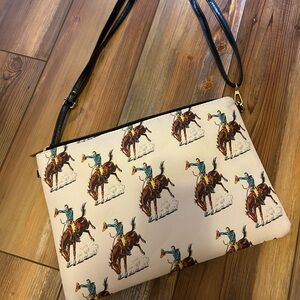 Cowboy Print Crossbody Bag